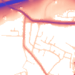 Daytime road noise heatmap for HD2 2HG