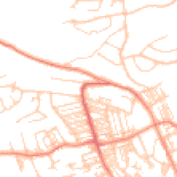 Daytime road noise heatmap for HD2 2SY