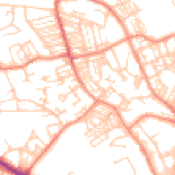 Daytime road noise heatmap for HD2 2UW