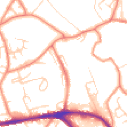 Daytime road noise heatmap for HD5 0AE