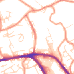 Daytime road noise heatmap for HD5 0AF
