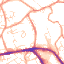 Daytime road noise heatmap for HD5 0AG