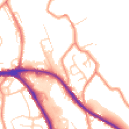 Daytime road noise heatmap for HD5 0AR