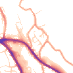 Daytime road noise heatmap for HD5 0AZ