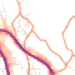Daytime road noise heatmap for HD5 0BB