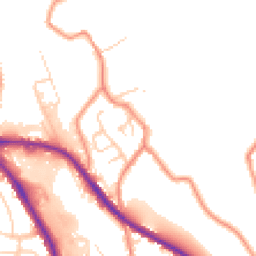 Daytime road noise heatmap for HD5 0BE