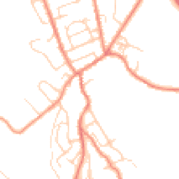 Daytime road noise heatmap for HD5 0DL