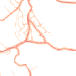 Daytime road noise heatmap for HD5 0DX