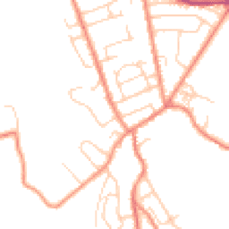 Daytime road noise heatmap for HD5 0JB