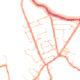 Daytime road noise heatmap for HD5 0JX