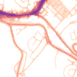 Daytime road noise heatmap for HD5 8HT
