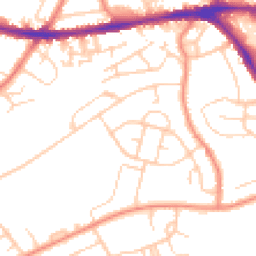 Daytime road noise heatmap for HD5 8SJ