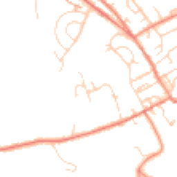 Daytime road noise heatmap for HD5 8XZ