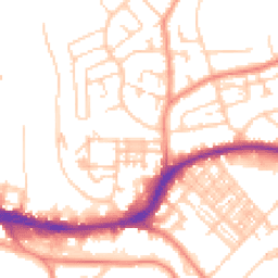 Daytime road noise heatmap for HD5 9EB
