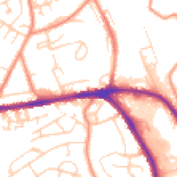 Daytime road noise heatmap for HD5 9XP