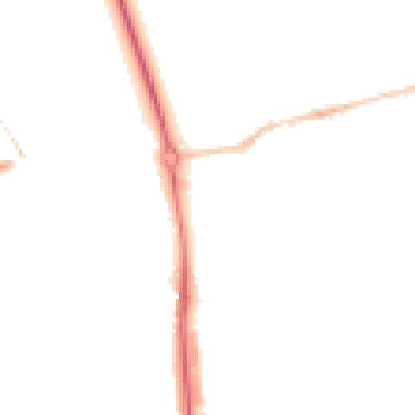 Night-time road noise heatmap for HP1 1BF