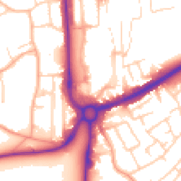 Daytime road noise heatmap for HP1 1BT