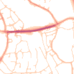 Daytime road noise heatmap for HP1 1BW