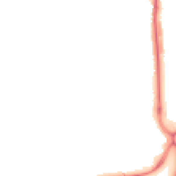 Night-time road noise heatmap for HP1 1DU