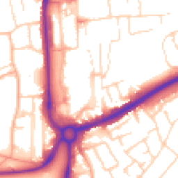 Daytime road noise heatmap for HP1 1DY