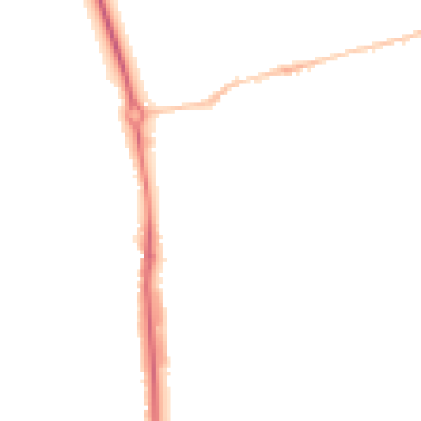 Night-time road noise heatmap for HP1 1EB