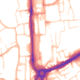 Daytime road noise heatmap for HP1 1ED