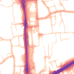 Daytime road noise heatmap for HP1 1EP