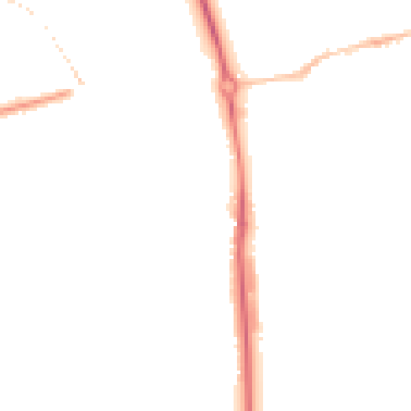 Night-time road noise heatmap for HP1 1HU