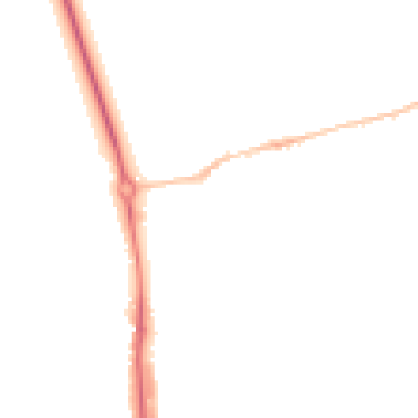 Night-time road noise heatmap for HP1 1LA