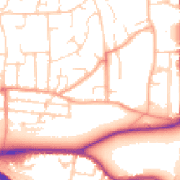 Daytime road noise heatmap for HP1 1PR