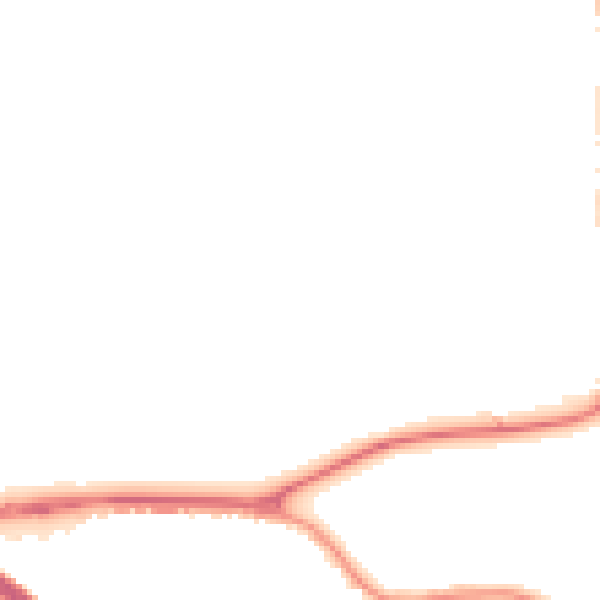 Night-time road noise heatmap for HP1 1PR