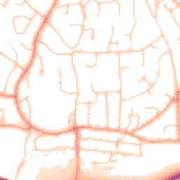 Daytime road noise heatmap for HP1 1QX