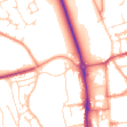 Daytime road noise heatmap for HP1 1SS