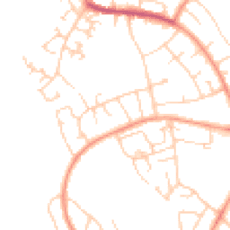 Daytime road noise heatmap for HP1 2LS