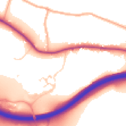 Daytime road noise heatmap for HP1 2RL