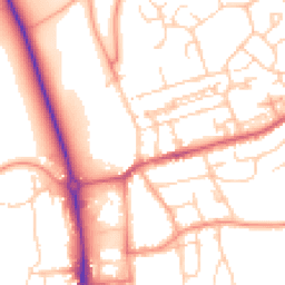 Daytime road noise heatmap for HP1 3AR