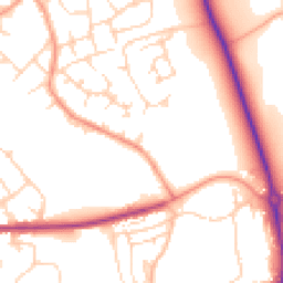 Daytime road noise heatmap for HP1 3EA