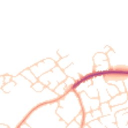 Daytime road noise heatmap for HP1 3NZ
