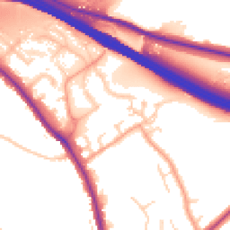 Daytime road noise heatmap for HP10 0AP