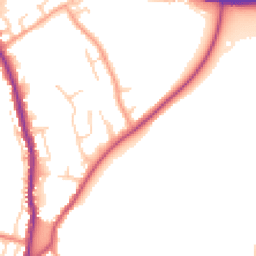 Daytime road noise heatmap for HP10 0AU