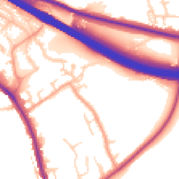 Daytime road noise heatmap for HP10 0BN