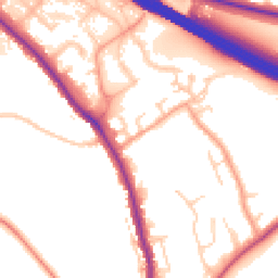 Daytime road noise heatmap for HP10 0BY