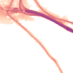 Night-time road noise heatmap for HP10 0DR