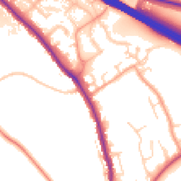 Daytime road noise heatmap for HP10 0FB