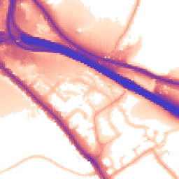 Daytime road noise heatmap for HP10 0LW
