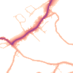 Daytime road noise heatmap for HP10 0PZ