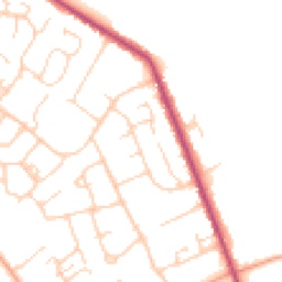Daytime road noise heatmap for HP10 8AN