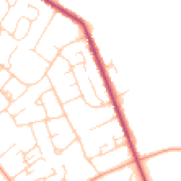 Daytime road noise heatmap for HP10 8AQ