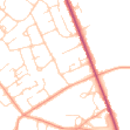 Daytime road noise heatmap for HP10 8DH