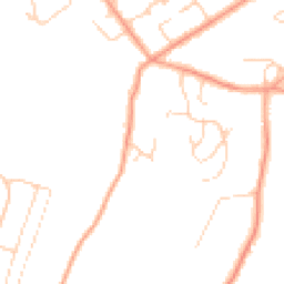 Daytime road noise heatmap for HP10 8DT